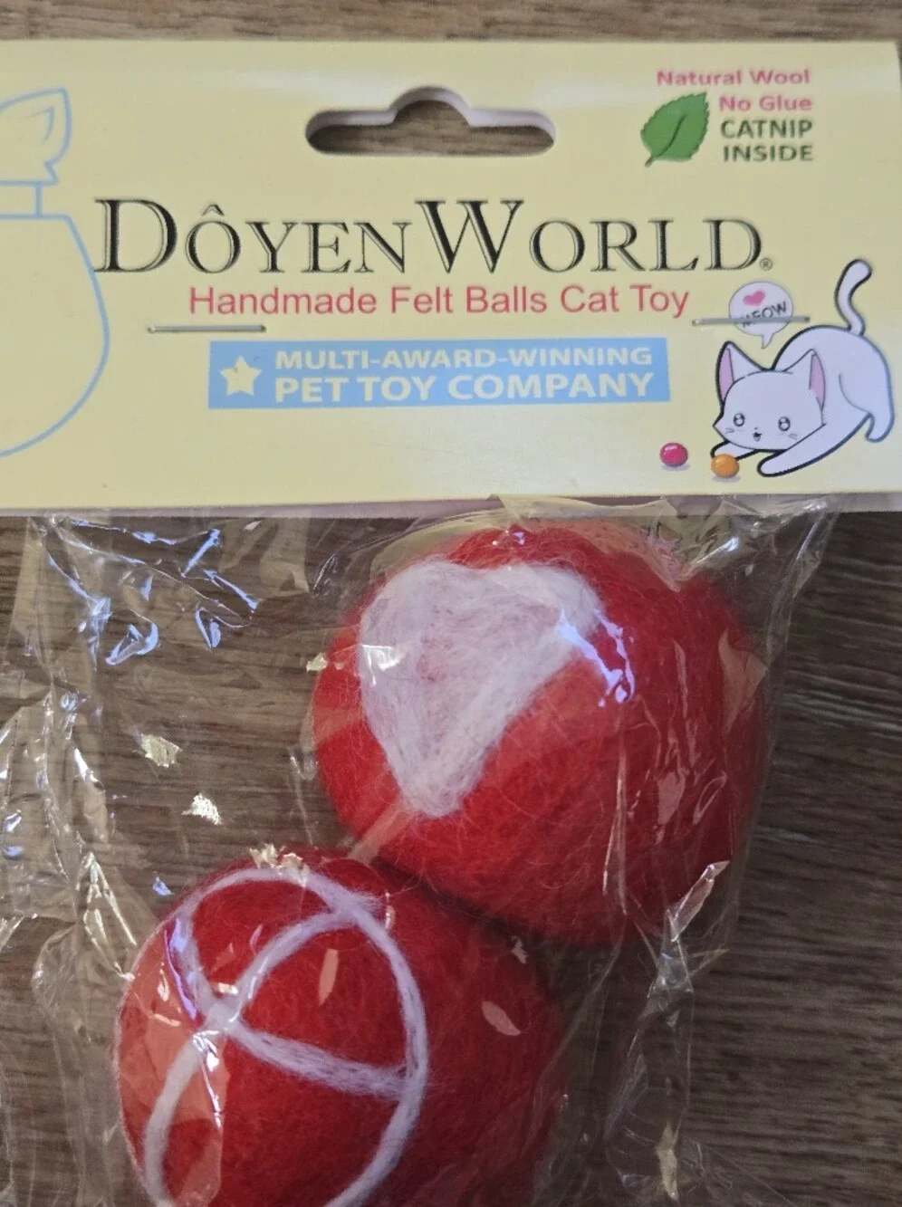 DOYEN WORLD Natural Handmade Cat Toys with Catnip